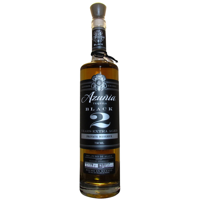 Azuñia 2 Years Old Aged Black Private Reserve Añejo Tequila 100% de Agave