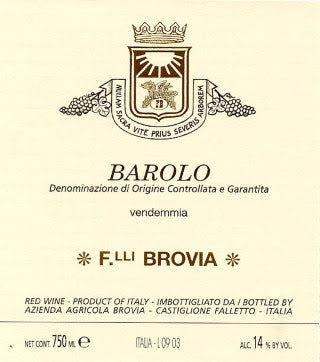 2015 Fratelli Brovia Barolo