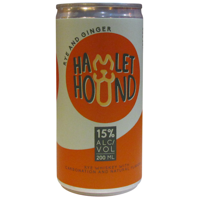 (200 ML) HAMLET HOUND CANNED COCKTAILS RYE & GINGER