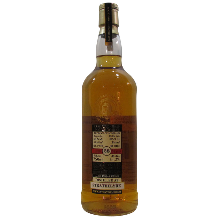 Duncan Taylor Rare Auld Grain Strathclyde 28 Year Old Single Grain Scotch Whisky