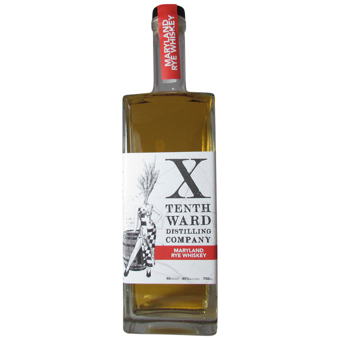 X Tenth Ward Distilling Company Rye Whiskey