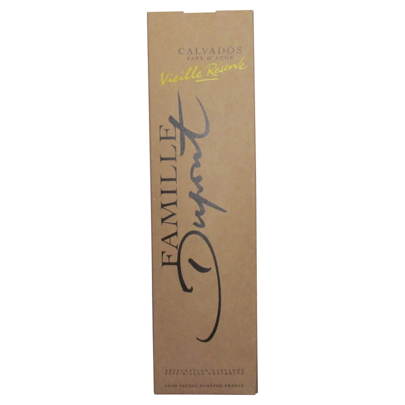 Domaine Familial L. Dupont Villes Vignes Réserve Calvados du Pays d'Auge 84 Proof