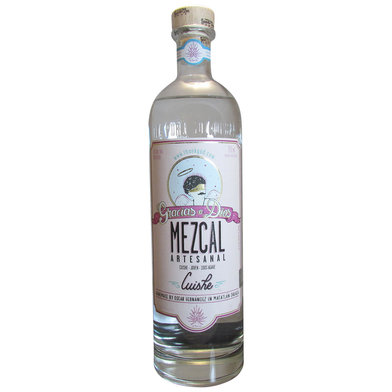 Gracias A Dios Mezcal Cuishe Joven 100% Agave Mezcal Artesanal