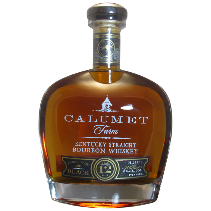 Calumet Farm 10 yr Single Rack Black Straight Bourbon Whiskey