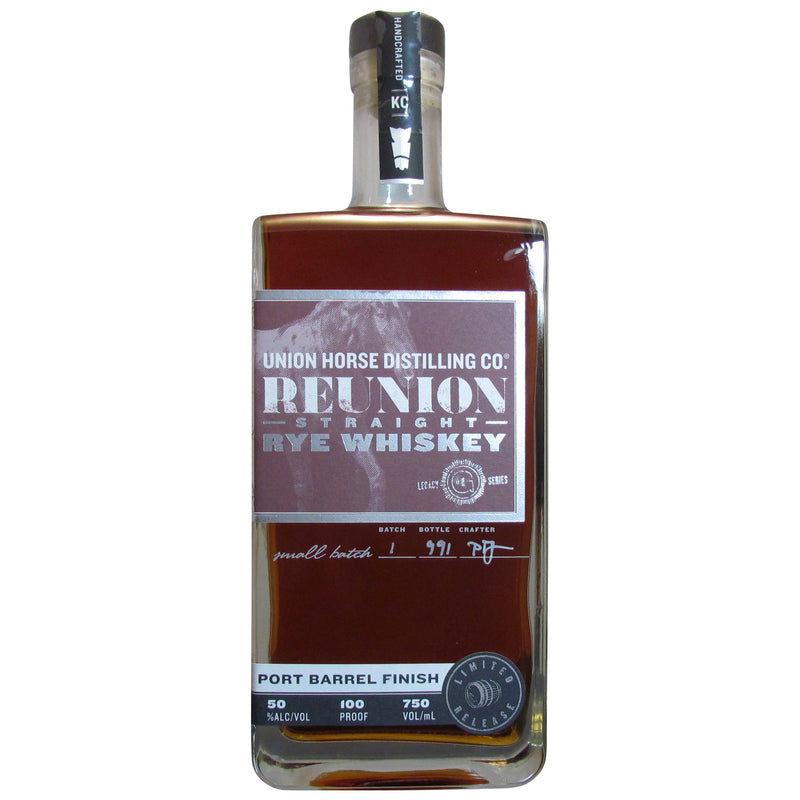 Union Horse Distilling Co. Port Barrel Finish Reunion Straight Rye Whiskey