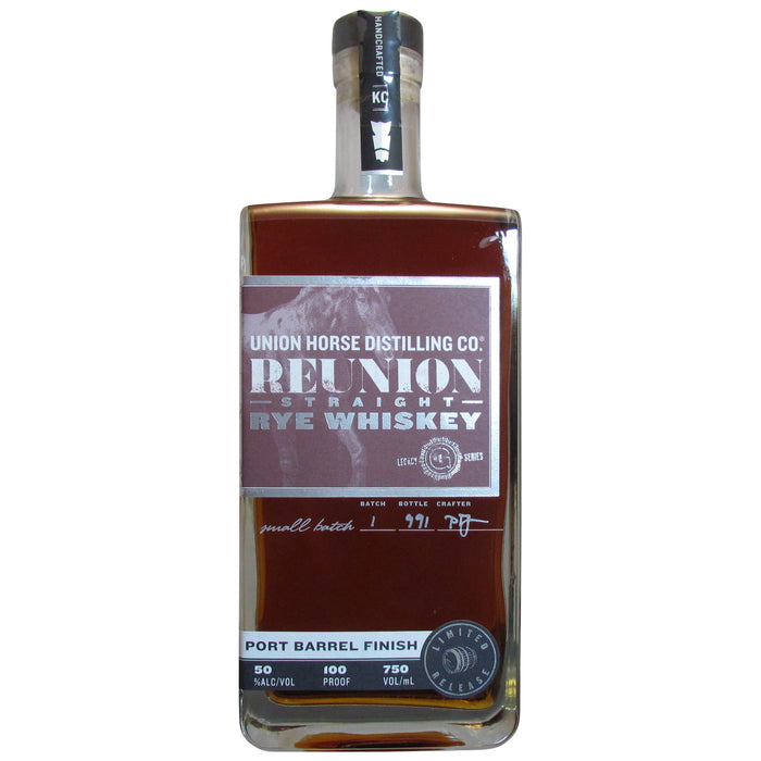 Union Horse Distilling Co. Port Barrel Finish Reunion Straight Rye Whiskey